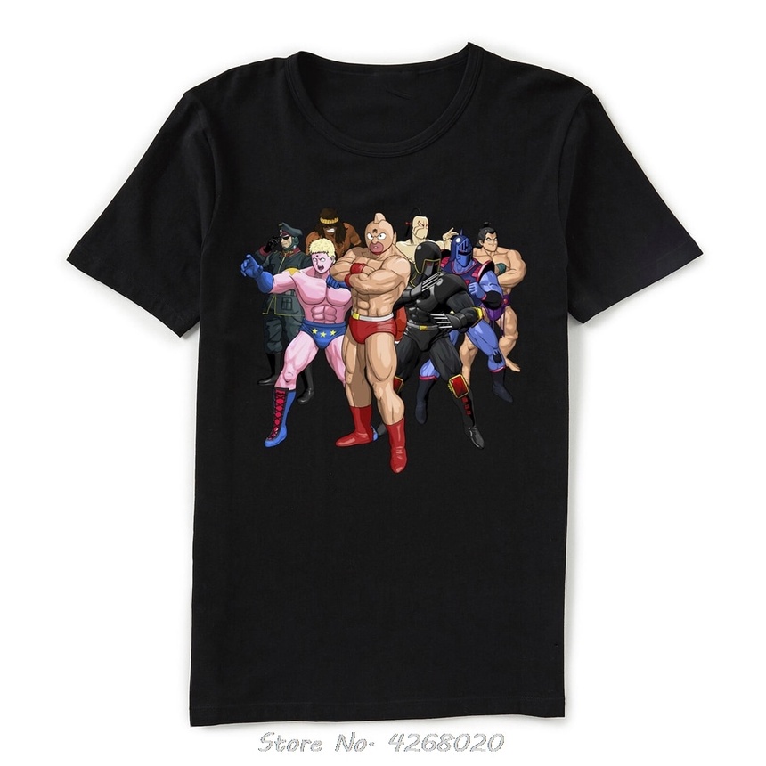 金尼庫曼羅賓面具特里曼拉麵戰爭曼布洛克恩小 黑色 T 恤男士棉 T 恤動漫 T 恤原宿