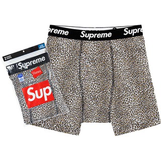 【紐約范特西】現貨 Supreme SS19 Hanes Leopard Boxer Briefs 豹紋四角褲 兩件一組