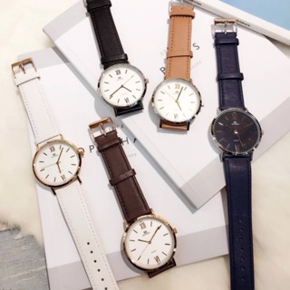 韓國品牌DON BOSCO經典簡約的刻度 純淨且超薄的錶面讓質感加分 日本石英機芯 錶面直徑約4cm 真皮錶帶生活抗水