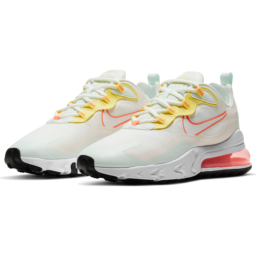 NIKE 耐吉2104女鞋慢跑鞋 氣墊 避震 W AIR MAX 270 REACT 白綠 CV8818102