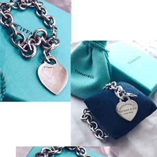 Tiffany.Co Heart Tag Charm Bracelet