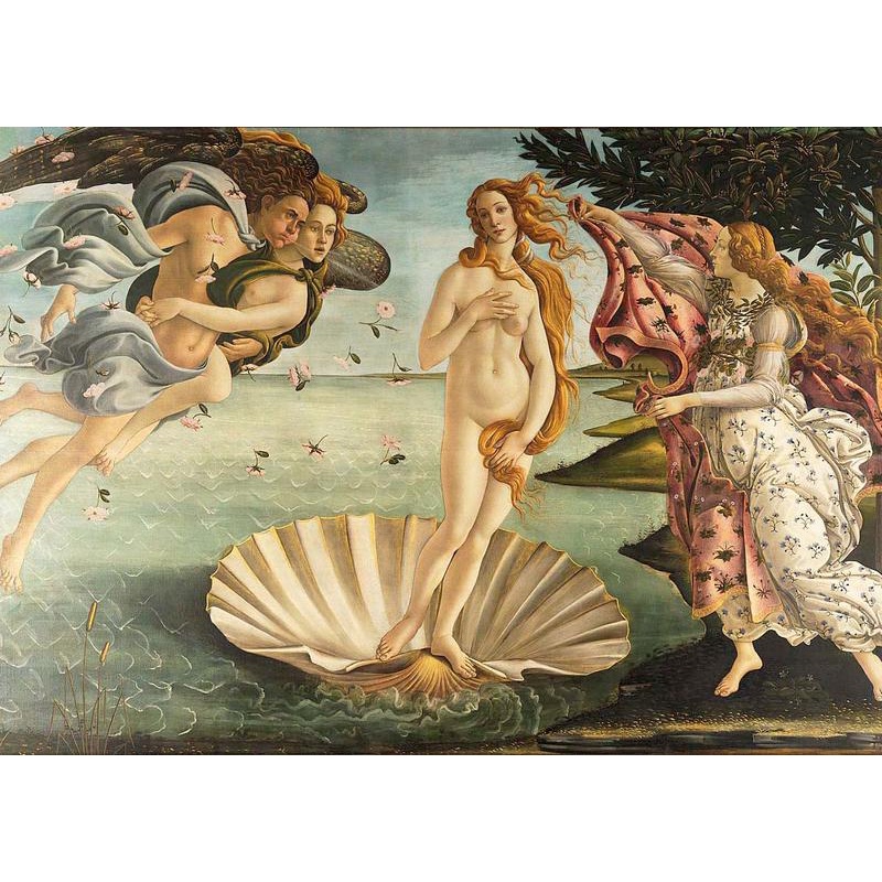 16202 1500片歐洲進口拼圖 Ric 名畫 維納斯的誕生 Sandro Botticelli