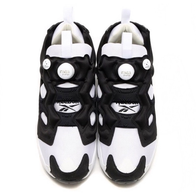 REEBOK INSTA PURY OG Oreo 黑白 日本限定尼龍帆布充氣慢跑鞋輕量透氣