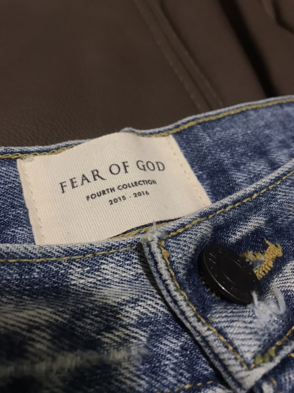 Fear of god fourth collection fog indigo denim jeans第四季破壞牛仔褲| 蝦皮購物