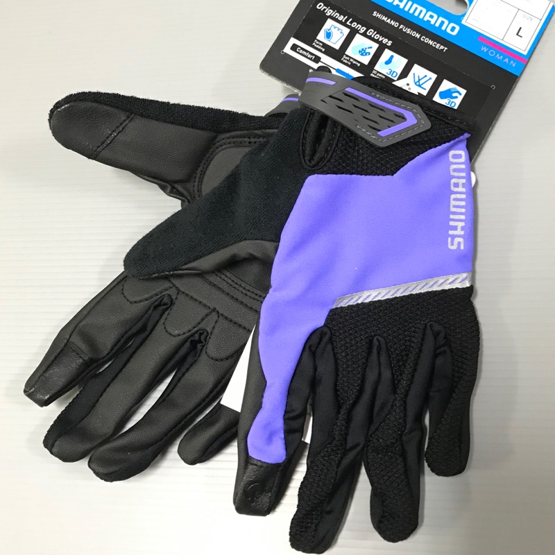 『時尚單車』Shimano Original Long Gloves自行車 女性夏季防曬全指手套 零碼特價