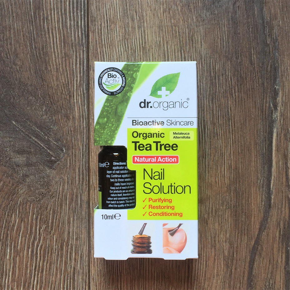 英國製 Dr. Organic Tea Tree Nail Solution 指甲修復 有機 茶樹精油 灰指甲 新品