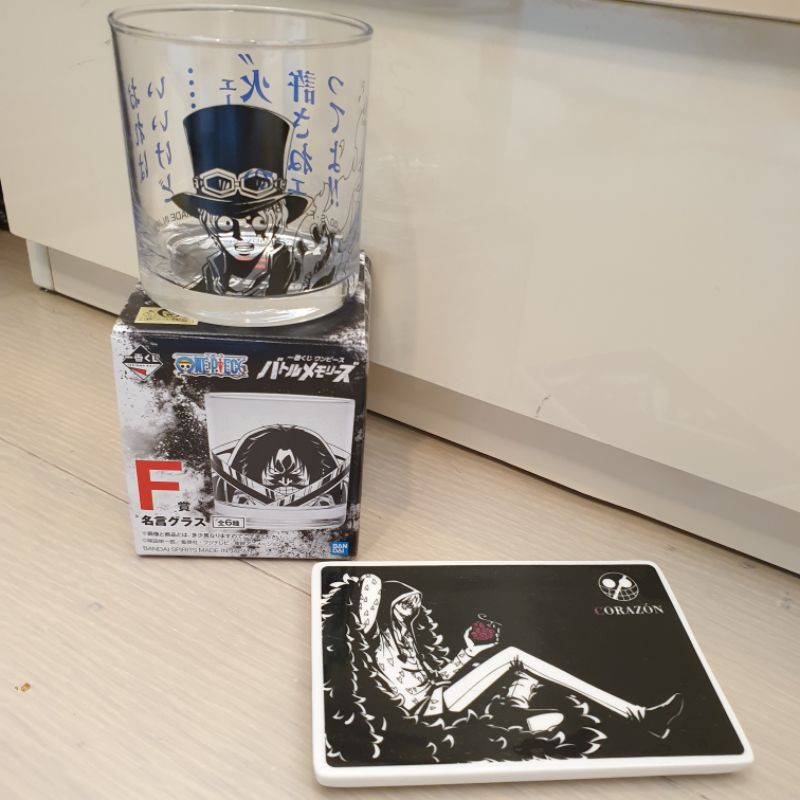 金證 一番賞 海賊王 F賞 玻璃杯 戰鬥回憶 杯子 航海王  薩波