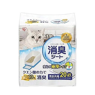 日本IRIS 貓廁專用檸檬除臭尿布43X31cm 10入/20入(TIH-10C/20C)