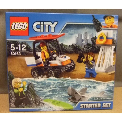 【積木2010】樂高 LEGO 60163 海岸巡防隊 / 鯊魚 / 全新未拆 CITY 城市系列 (4FK)