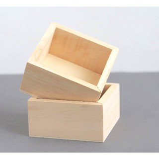 收納盒 木盒 Aymhouse 單格 單層 桌上收納盒 置物盒 單層收納 淺木色 原木 方型 方形 OTU07D3