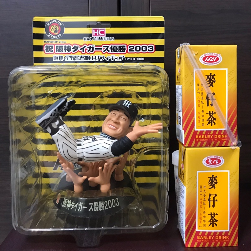 大型盒裝阪神虎星野仙一監督日本職棒中央聯盟優勝紀念公仔npb 棒球野球可參考麥法蘭qman 蝦皮購物