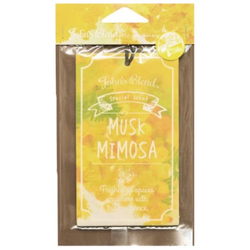 日本 John′s Blend MUSK MIMOSA 麝香含羞草 吊卡 / 香片 (1入) 化學原宿
