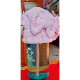 吸水 珊瑚絨 乾髮 可愛 大蝴蝶結 柔軟 包頭巾 舒適 日本浴帽