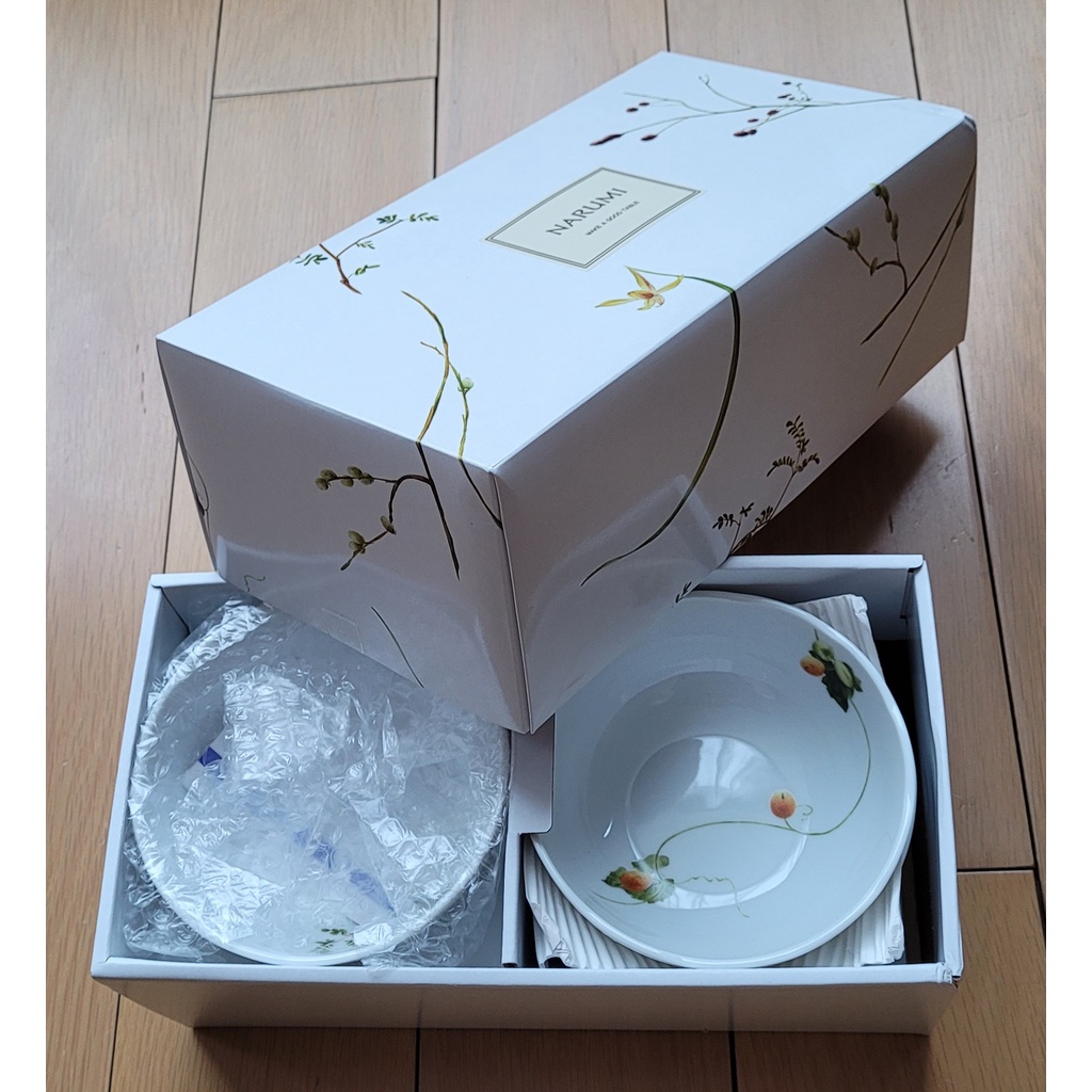 【降價出售】廉售日本製NARUMI 里花暦系列鳴海骨瓷碗