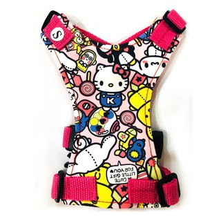 幸福狗 / 胸背帶 / 粉底 Hello Kitty / 訂製款 狗胸背 貓胸背