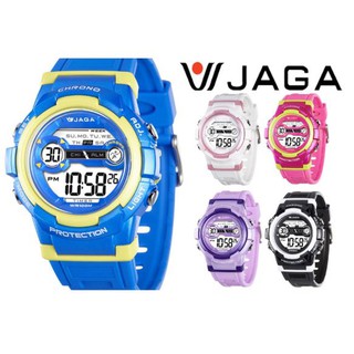 【八度空間】 JAGA 捷卡 國民防水錶 M1126 色彩繽紛花漾年華多功能電子錶