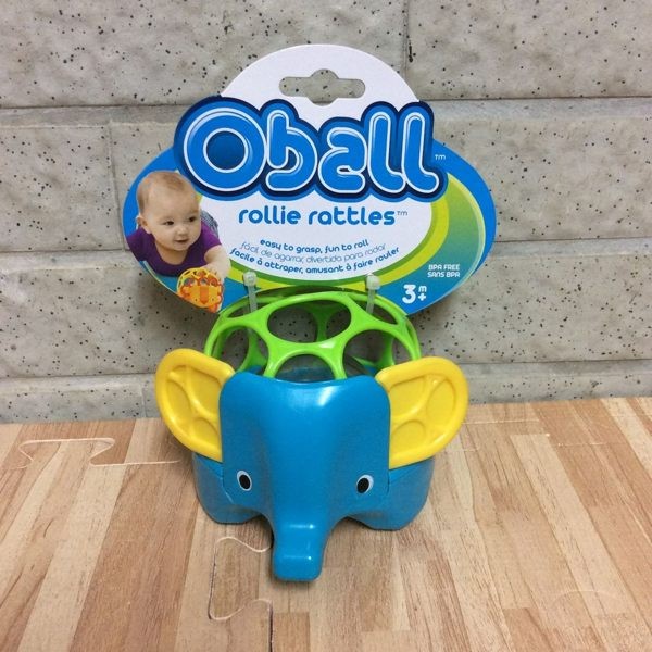 美國 Kids II-Oball 洞動 動物球 (藍大象)