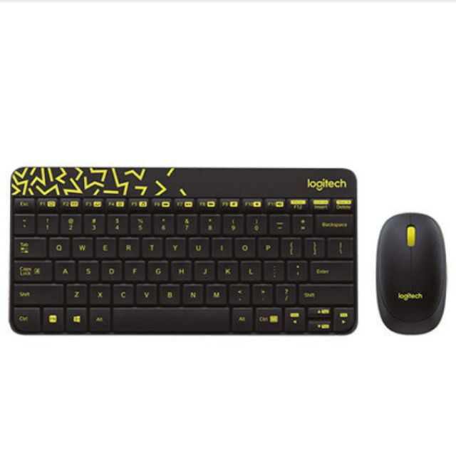 轉賣（全新）Logitech 羅技 MK240 NANO 無線鍵盤滑鼠組_黑黃