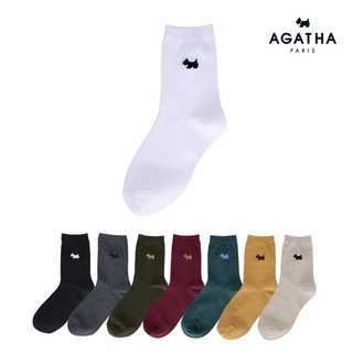 AGATHA PARIS - 單色Scottie LOGO中筒襪 AGBA7MF0AC01 機能型襪子 運動襪 高爾夫襪