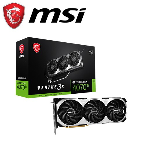微星 RTX4070TI VENTUS 3X 12G OC 顯示卡 現貨 廠商直送