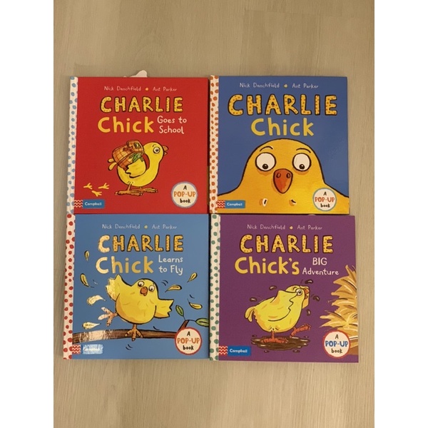 ［英語繪本、外文書、立體書］Charlie Chick/小雞查理去上學/健康的小雞查理/小雞查理要學飛/小雞查理大冒險