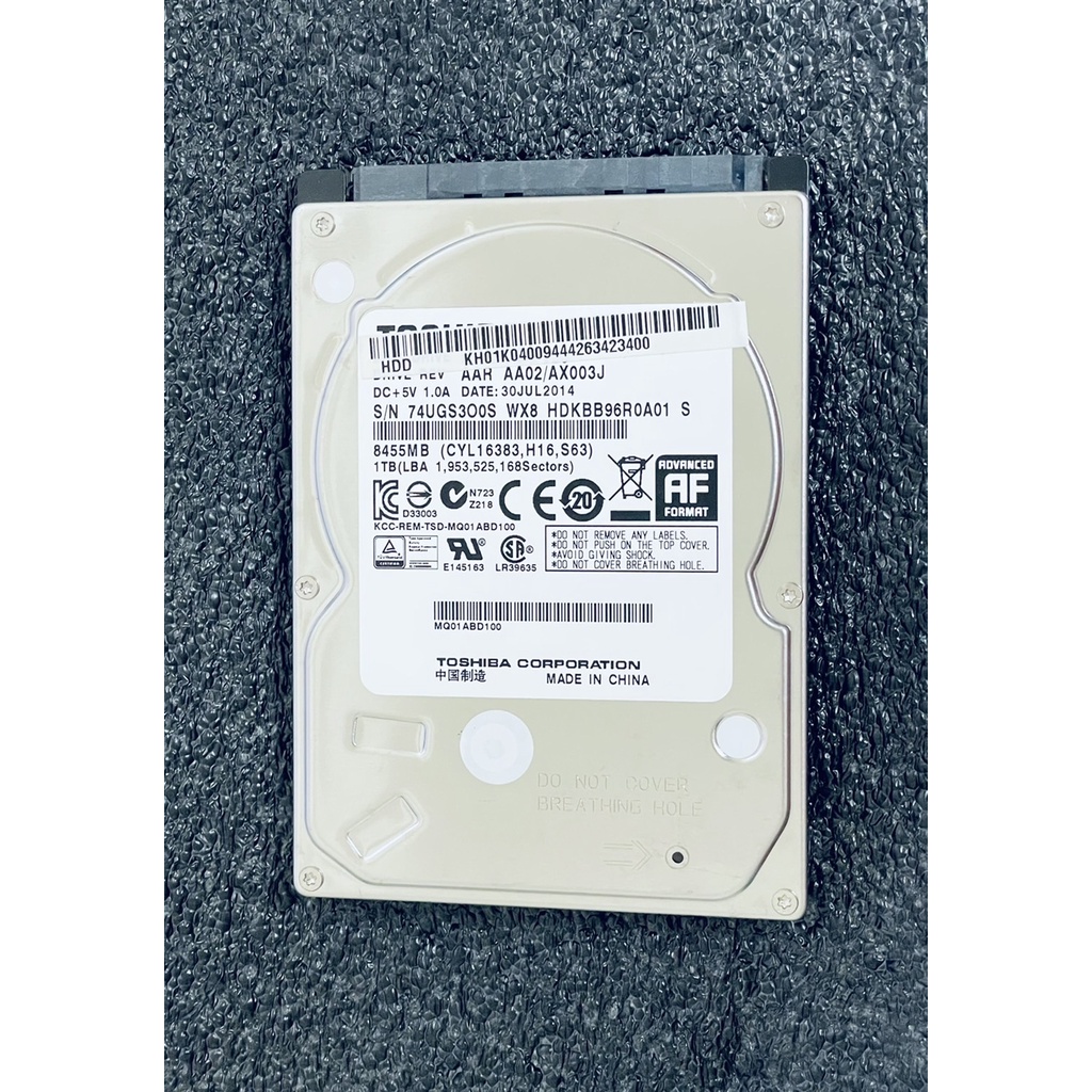 【現貨】Toshiba東芝 2.5吋 1TB  HDD 筆電硬碟