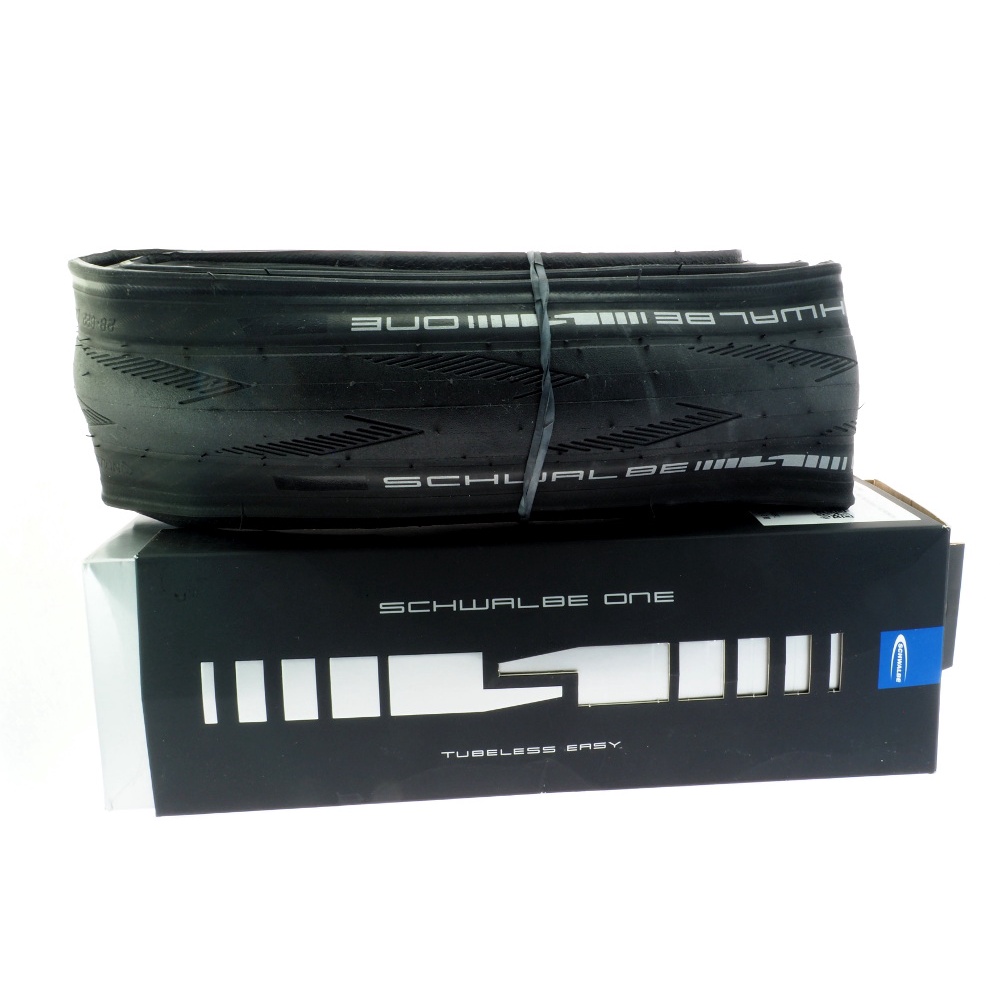 SCHWALBE NEW ONE TLE TUBELESS 700x25C 25-622公路車無內胎外胎 黑色盒裝平輸品