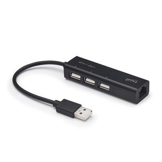 中 E-books H15 三孔USB HUB 集線器+網路孔