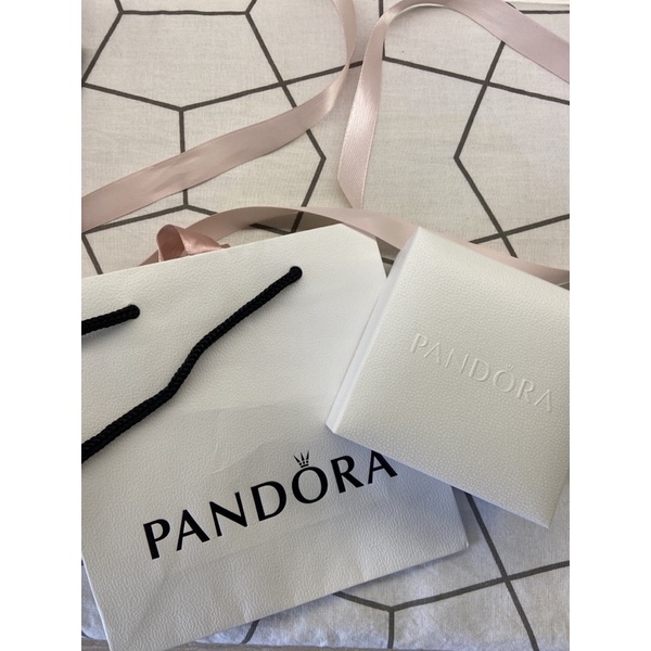 潘朵拉 Pandora 手鍊包裝盒 外盒 盒子 紙袋 緞帶