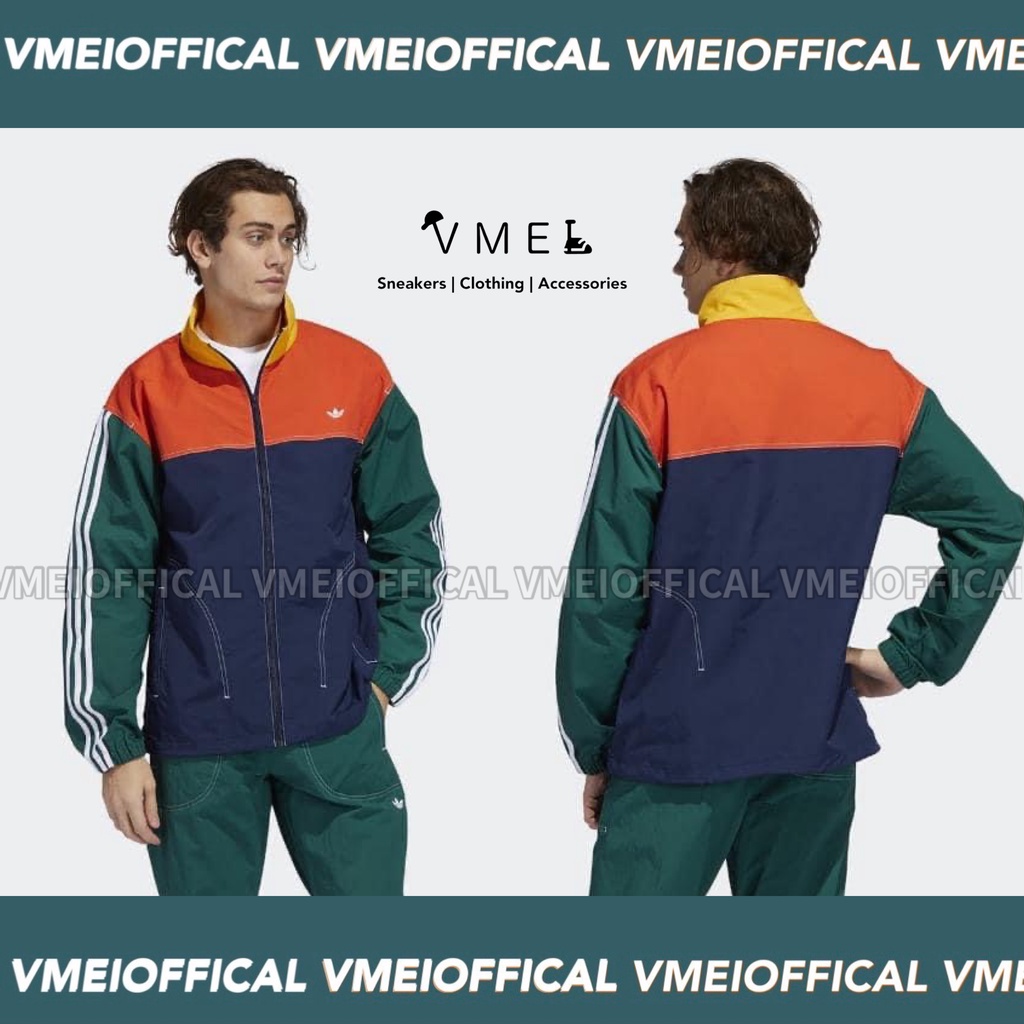 【VMEI_OFFICAL】Adidas Originals 風衣外套 立領外套 拼接外套 三線外套 GD2054
