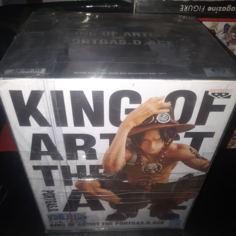 白證 代理 BANPRESTO 海賊王 KING OF ARTIST 艾斯 藝術王者 火拳 景品 坐姿 蹲姿 王者藝術