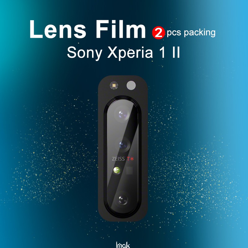 Imak 玻璃鏡頭膜保護索尼 Xperia 1 II 相機鏡頭鋼化玻璃膜手機鏡頭保護