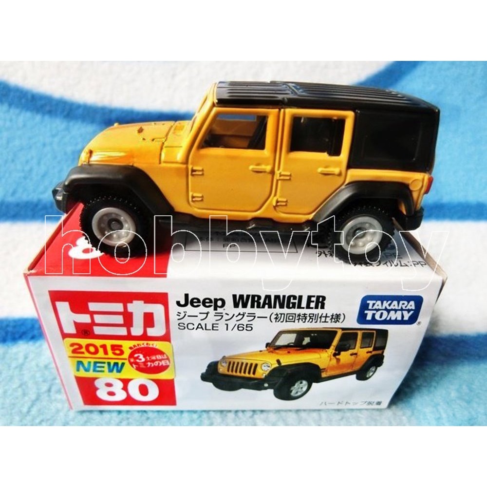 TOMICA 多美合金小汽車 80 初回 2015 新車貼 JEEP WRANGLER 吉普車 TOMY