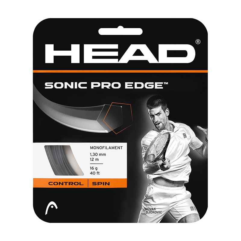 HEAD Sonic Pro Edge 五角型網球線 285503 硬線 單股纖維絲 網球拍線