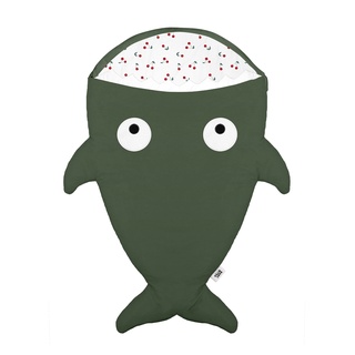 『BabyBites』西班牙鯊魚咬一口 嬰幼兒睡袋-綠卡其 防踢被 / 寶寶棉被 / 睡袋