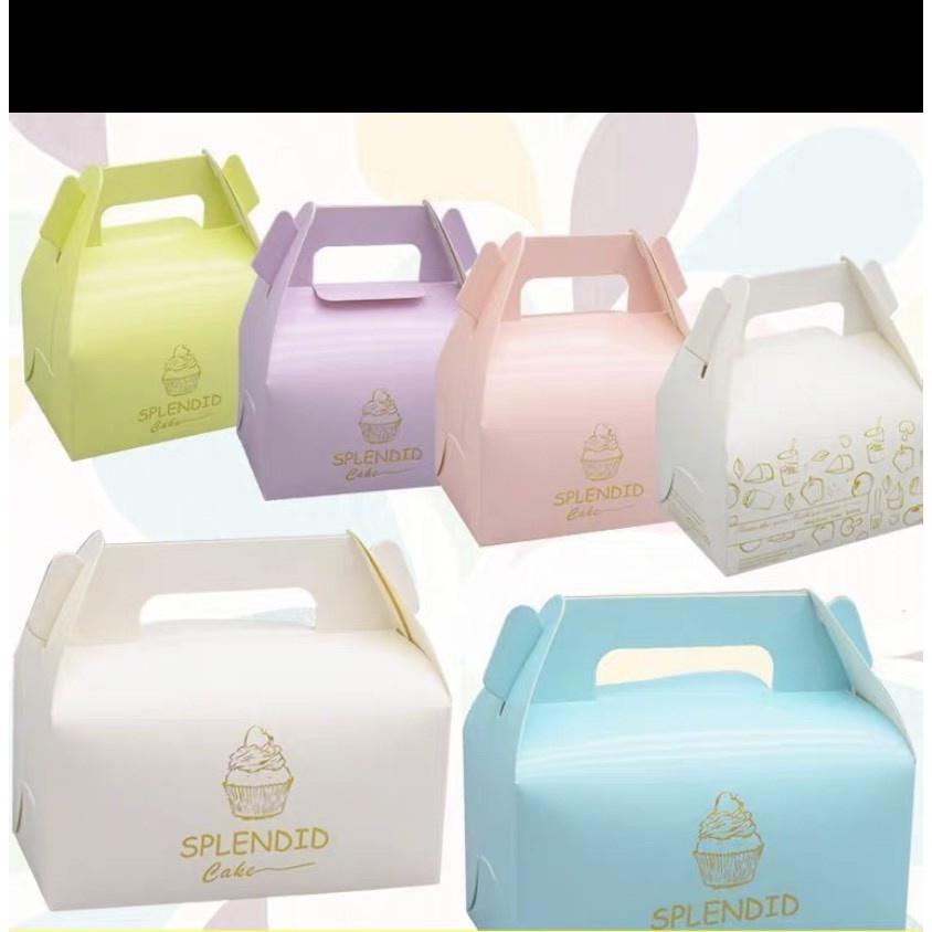 優選台灣現貨 蛋糕盒 烘焙西點盒 包裝盒歐式燙金 手提式餅乾盒 餅乾烘焙食品 牛軋糖包裝盒 送底托  慕思盒子 糖果盒