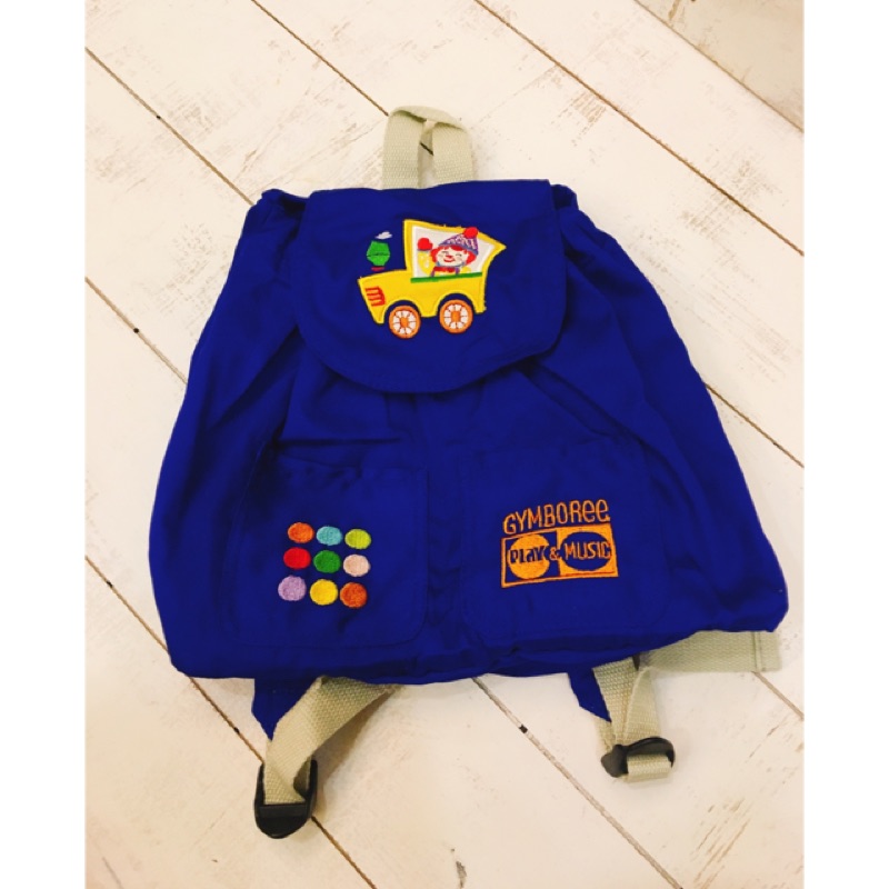 【全新正品】Gymboree健寶園深藍色兒童棉布背包/贈CD+紅色信誼背包