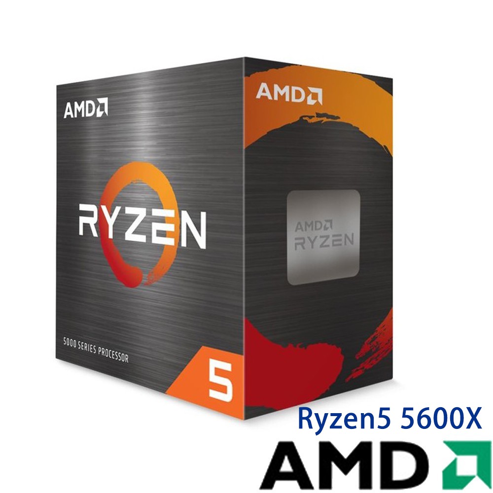 AMD Ryzen5 5600X 3.7GHz/ZEN3/6C12T/6核 處理器 中央處理器 公司貨 現貨 廠商直送