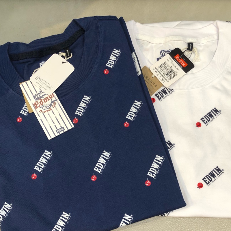 Edwin滿版復古印花踢 蝦皮購物