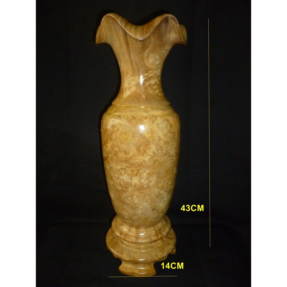((福源居獨一無二))#K734A黃金樟花瓶，超級古董收藏品!非檜木/牛樟/龍柏/肖楠/沉香