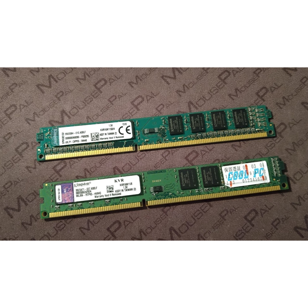 [台製終保]  ddr3 1600 8GB kingston 金士頓 桌上型記憶體 紫標 KVR16N11/8