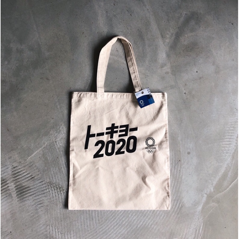 (全新) tokyo 2020 2021 東京奧運 帆布袋 托特包 帆布包 週邊商品 日本 日文字 絕版 購物袋 東奧