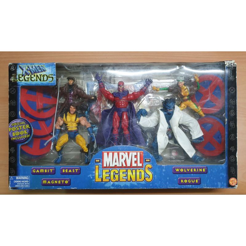 ToyBiz Marvel Legends X戰警五人包 金鋼狼 萬磁王 金牌手 大力獸 小淘氣