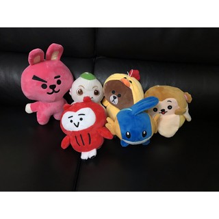 日本玩偶🧸全新😻毛絨玩具:卡娜赫拉貓頭鷹 /Line熊大莎莉 /捉妖記胡巴公仔/ POKEMON水躍魚/ BT21/猴子
