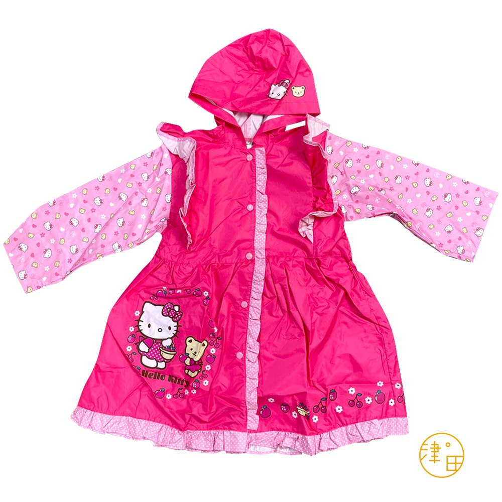 凱蒂貓 Hello Kitty 兒童雨衣 附袋 (M/115~125CM)  (L/125~135CM) 雨衣