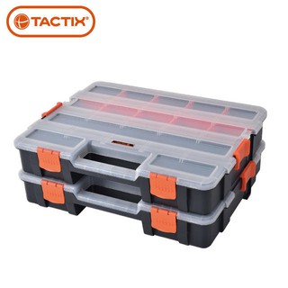 【玖家五金】TACTIX TX-0034 堆疊式零件收納盒 2件組