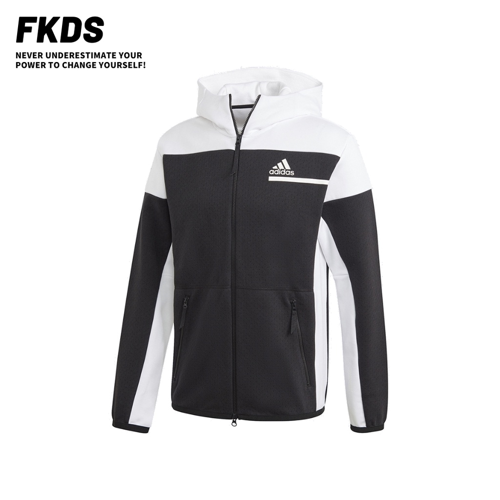 ADIDAS 愛迪達 Z.N.E. FULL-ZIP 4.0 黑白 全新正品 連帽外套 運動外套 防風外套 GM6533