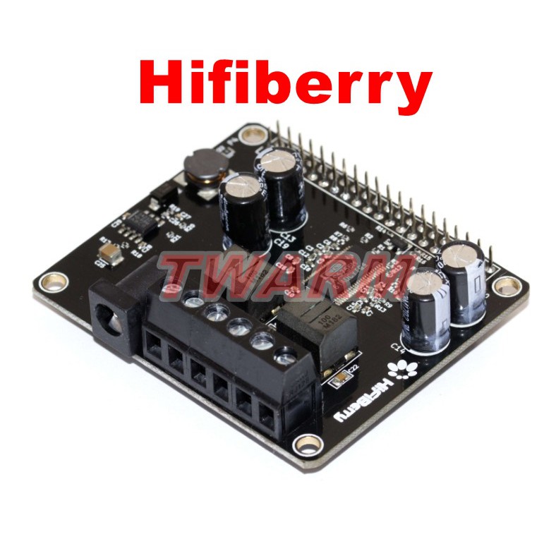 樹莓派 配件: HiFiBerry 牌 AMP2 ，成功率級的DAC+、AMP+ 擴展板