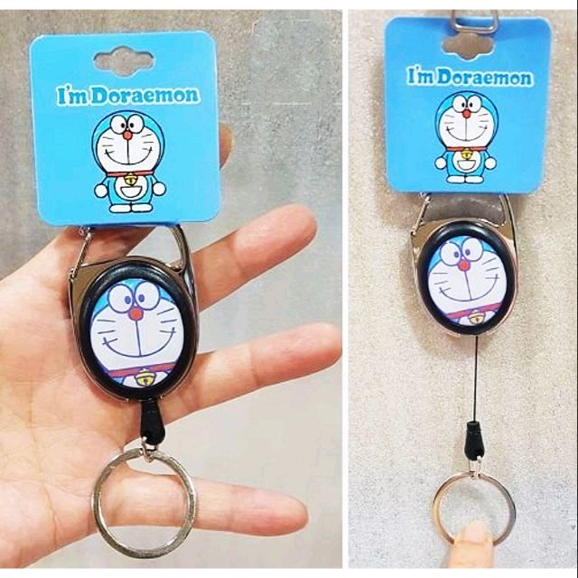 牛牛ㄉ媽 日本進口正版商品 多啦a夢易拉扣doraemon 小叮噹伸縮鑰匙圈掛飾ドラえもん大臉表情款 蝦皮購物