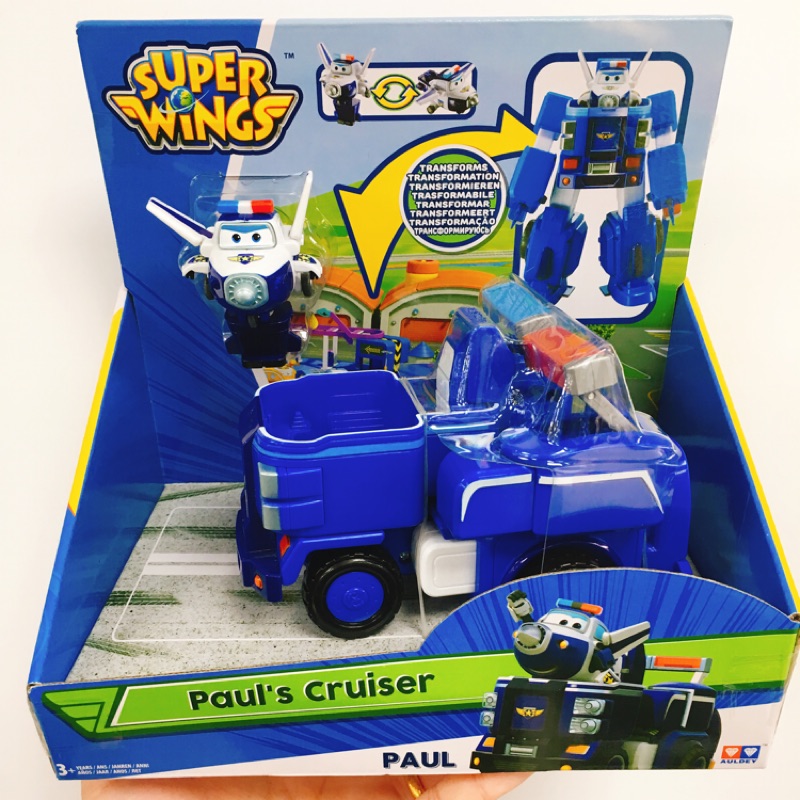 super wings超級飛俠-保羅合體變形警車